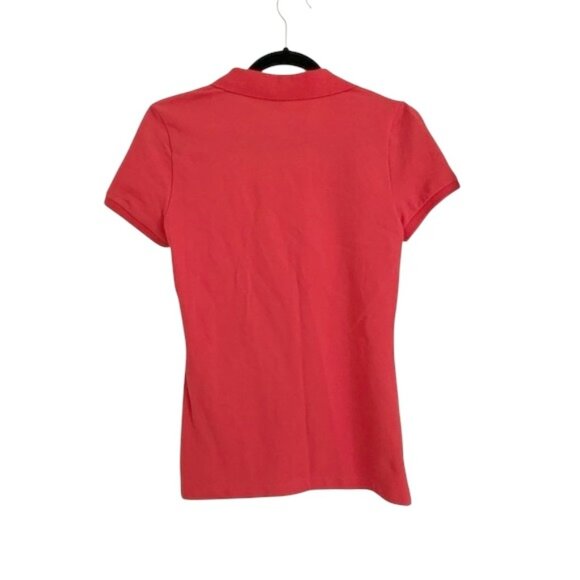Nautica Slim Fit Womens Red Polo Top- Short Sleeve Collared Shirt- Med- NWT - Picture 3 of 9